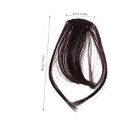 IWOWHERO 2pièces Fausse Frange Pour Femme à Clipser Extensions De Cheveux Fines Pour Coiffures Variées Frange Facile à Porter