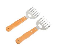 IWOWHERO 2pièces Griffes pour Barbecue Griffes pour Poulet Et Bœuf Lot de Hachoirs à Viande avec Long Manche pour Déchiqueter La Viande Et Décapsuler Rapidement
