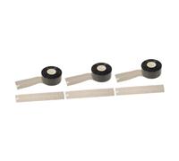 IWOWHERO 3 Pièces 1 Housse De Protection Pour Lunettes Soutien De La Cheville Lanière De Lunettes De Soleil Des Lunettes De Soleil Doubler Agrafe Titulaire Bras Éclisse Œil Black Pvc