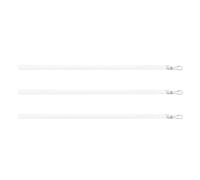 IWOWHERO 3 Pièces Baguette de Store en Acrylique Transparente avec Crochet pour Stores et Rideaux, Ajustement Fluide, Design Simple et Élégant, pour Bureaux et Espaces Commerciaux