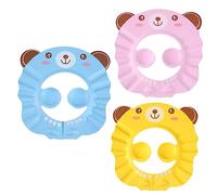 IWOWHERO 3 Pièces bonnet de shampoing revitalisant pour enfants chapeau de cheveux de lavage bonnet bebe casquette bebe chapeaux de pour enfants chapeau de shampoing pour enfant Eva