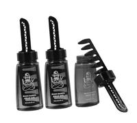 IWOWHERO 3 pièces Bouteille de Gel Coiffant Rechargeable avec Peigne Intégré pour Hommes Applicateur Précis pour Coiffure et Soin des Cheveux Pratique pour Usage Domestique et Salons