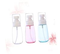 IWOWHERO 3 pièces Bouteille Vaporisateur Plastique Portable Flacons Pulvérisateurs Rechargeables Transparents U-shape Petit Contenant de Voyage pour Soin Peau et Maquillage