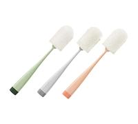 IWOWHERO 3 Pièces Brosse de Nettoyage Long Manche pour Bouteilles Goupillon Multi Usage pour Tasses et Gourdes Manche Confortable et Pratique pour Nettoyage Facile