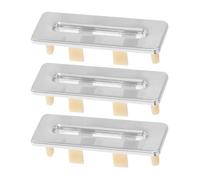 IWOWHERO 3 Pièces Lot de Anneaux de Trop-plein pour Évier Salle de Bain Cache-trou Décoratif Métal Cache Trop-plein Lavabo Bouchon de Drainage pour Vasque