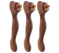 IWOWHERO 3 Pièces Masseur Oculaire Bois de Santal Bâton de Massage Facial Naturel Stylo Acupuncture Manuel pour Détente Profonde et Soin Complet Du Visage et Du Corps