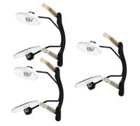 IWOWHERO 3 Pièces Nose Bridge Pads Replacement For Rimless Glasses Single Hole Hanging Style Soft Nose Pads Connector Alloy Eyeglasses