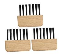 IWOWHERO 3 Pièces Outil De Nettoyant De Peigne Poil Nettoyeur Le Maçon Scrubber Outil De Nettoyage De Brosse Peigne Nettoyant Brosse Nettoyant Outil De Nettoyage De Peigne à Cheveux Hêtre