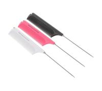 IWOWHERO 3 Pièces Peigne Queue à Pointe Acier Extensible Lot pour à Domicile et Salon Outil pour Adultes et Garçon Fille