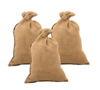 IWOWHERO 3 pièces Sacs de Rangement Toile de Jute Sacs Multi-usages pour Noix Pommes de Terre et Stockage Alimentaire Domestique