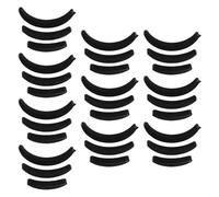IWOWHERO 30 Pièces Lot de 30 Coussinets Volumateurs Noirs en Éponge Forme Lune, Accessoire Coiffure Fait Maison pour Volume Instantané, Insert Cheveux sans Trace, Outil Coiffage Femme, Base