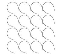 IWOWHERO 30 Pièces Lot de Bandeaux Plastiques Fins à Dents pour Femmes et Filles Serre-têtes Unis Noirs Maintien Sûr et Confortable pour DIY Coiffure Quotidienne et Activités Actives
