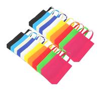 IWOWHERO 30 pièces Shopping Réutilisable Non Tissé avec Poignées Cabas Courses Léger Résistant et Pratique pour Femmes de Voyage Polyvalent