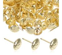 IWOWHERO 300 Clous de Tapissier Décoratifs Vintage en Fer Doré, 300 Pcs, Punaises pour Tapisserie et Meuble Canapé, Clous de Rembourrage Rétro pour Décoration Intérieure et Bricolage