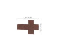 IWOWHERO 300 Pendentifs Croix Chrétienne en Bois Naturel 22X15Mm Mini Breloques DIY pour Création Bijoux Décorations Religieuses Couleurs Blanc Lait Café Clair et Foncé Lot 300 Pièces