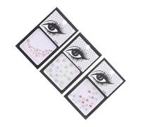 IWOWHERO 3ensembles Autocollants De Maquillage Autocollants Brillants Pour Yeux De Gemmes Autocollantes Décoratives Pour Visage Bijoux Pour Maquillage Pours Fêtes Et Événements