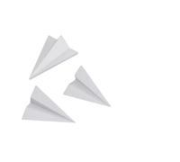 IWOWHERO 3pièces Miniature Papier Avion Modèle Cristal Epoxy DIY Paysage Décoratif Résistant