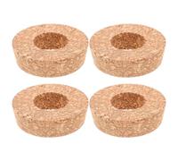 IWOWHERO 4 Couvercles de Jardinière Hydroponique en Bois pour Pots en Verre, Décoration de Maison et Bureau