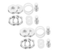 IWOWHERO 4 Ensemble Kit Accessoires Joints Silicone et Valve pour Autocuiseur Détachées INOX Durables Soupape Sécurité Facile à Installer pour Cocotte de Marque Reconnue