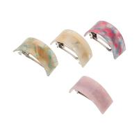IWOWHERO 4 Pièces Clips à Cheveux Pince Acétate Pinces Griffes pour Chignon Haut à Ressort Élégante pour Femmes Accessoires Coiffure Antidérapants pour Queue de Cheval et Chignons