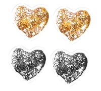 IWOWHERO 4 Pièces Coussinets De Gel Pour Yeux Forme De Cœur Lot De Rafraîchissants Réutilisables Pour Soins Des Yeux