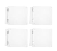 IWOWHERO 4 Pièces Couvercle de Protection Transparent pour Thermostat de Climatisation Centrale Type 86, 4 Pièces, Cache de Sécurité pour Interrupteur, Compatible Chauffage Eau Domestique,