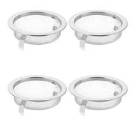 IWOWHERO 4 Pièces Filtres Inox Durables pour Moxibustion Maille Ultra-fine Réutilisable Protection Anti-cendres Compatible Accessoires Moxibustion Nettoyage Facile Lot