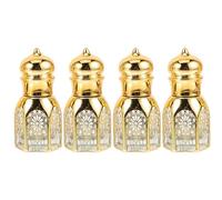 IWOWHERO 4 pièces Flacons Parfum Rechargeables Lot de Bouteilles de Voyage Portables pour Huiles Essentielles et Parfums