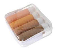 IWOWHERO 4 pièces Flacons Rechargeables Souples Silicone pour Lotion Shampooing Cosmétiques Légers et Compacts pour Voyage et Sac Toilette