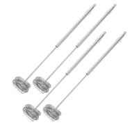 IWOWHERO 4 Pièces Lait Acier Inoxydable Manuel à Double Spirale pour Café Latte Œuf et Sauce Polyvalent Accessoire de Cuisine Compact et Facile à Nettoyer