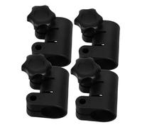 IWOWHERO 4 Pièces Light Stand Positioning Adapter with Quick Release Clamp and Adjustable Knob Telescopic Height Control for Ring Lights Reflectors Monitors to