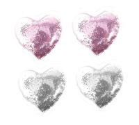 IWOWHERO 4 Pièces Lot De Coussinets De Gel Rafraîchissants Pour Yeux Forme De Cœur Réutilisables Pour Atténuer Les Poches Fatigue Oculaire