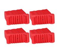 IWOWHERO 4 Pièces Lot de Embouts Antidérapants Caoutchouc pour Échelle Protection pour Marchepied Aluminium Coussinets Durables Résistants Aux Intempéries Faciles à Installer pour Entretien