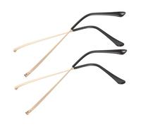 IWOWHERO 4 Pièces Metal Glasses Replacement Arms With Double Tooth Grip Eyeglass Temple Legs For Quick Frame Repair