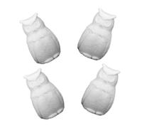 IWOWHERO 4 pièces Ornements Hibou Mousse à Peindre Kit DIY pour Travaux Manuels Garçon Fille Décoration Maison Personnalisable Loisirs Créatifs et Cadeaux Faits Main