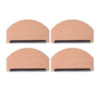 IWOWHERO 4 Pièces Peigne Bois Anti-bouloches pour Pulls Laine et Tricot Brosse Portable Douce pour Enlever Peluches et Pilling sur Vêtements Tissu