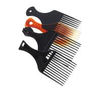 IWOWHERO 4 Pièces Peignes Afro à Large Dent Peigne Portable Multi Usage pour Coiffure Homme Salon et Usage Domestique Démêlage Doux et Stylisation Confortable