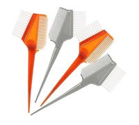 IWOWHERO 4 Pièces Pinceaux Pour Teinture Capillaire Applicateur De Teinture Pour Salon De Coiffure Pinceaux Recto Avec Peigne