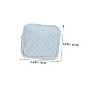 IWOWHERO 4 Pièces Portable Sanitary Pad Bag with Multiple Compartments Compact Girl Period Organizer for Travel Office School Discreet Menstrual Napkin Storage Pouch