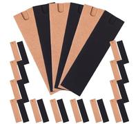 IWOWHERO 40 Étuis à Stylos en Papier Kraft, Pochettes Porte-Stylo-Plume Simples, Pliables et Légères, Lot de 40 Pièces, Adaptées pour Bureau, École et Organisation D’Articles de Papeterie