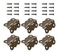 IWOWHERO 40 Petites Charnières à Paumelles en Fer Couleur Bronze Antique 30X27 MM pour Meubles Lot de 40 Pièces Charnières Miniatures Résistantes à la Corrosion pour Armoires et