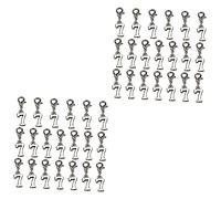 IWOWHERO 40pièces Pendentifs Forme Fermoirs Mousquetons De Charms Arabes Pour Création De Bijoux Accessoires Pour Boucles Oreilles