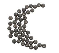 IWOWHERO 45 Perles de Pyrite Naturelle 8 MM Rondes Polies Trou Perles en Vrac pour Création de Bijoux Bracelets et Colliers Fournitures Loisirs Créatifs