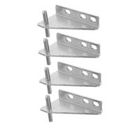 IWOWHERO 4pièces Charnières De Réfrigérateur Acier Inoxydable Pour Porte De Congélateur De Réparation Silencieuses Et Pour Cuisine Moderne Ou Traditionnelle