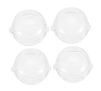 IWOWHERO 4Pièces Couvercles de Commutateur de Cuisinière Protection Transparente pour Boutons de Poêle pour Garçon Fille Accessoire de Cuisine