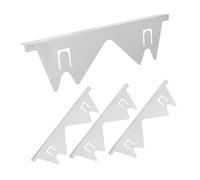 IWOWHERO 4pièces Couvre-gaps De Poêle Acier Inoxydable Résistant Chaleur Kit De Remplissage Entre Cuisinière Et Comptoir Ajustable Pour Modèles De Cuisinière Divers