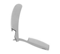 IWOWHERO 4pièces Peigne Acier Pour Outil De Coiffure Barbe Mini Portable Accessoire De Voyage Pratique