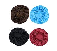 IWOWHERO 4pièces Satin De Caps De Soins Capillaires Confort Respirant Et Cheveux Pendant Sommeil