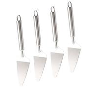 IWOWHERO 4pièces Spatule Acier Inoxydable Pour Cuisson Et Service Outil Pratique Pour Pâtisserie Barbecue Et Desserts Conception Ergonomique Et Facile à Nettoyer