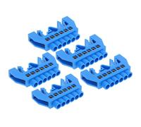 IWOWHERO 5 Pièces Barre Omnibus à Bornes à Vis en Laiton, Bornier Électrique Trou pour Ligne Neutre, Conductivité et Résistance Haute Température, pour Boîtes de Distribution Industrielles